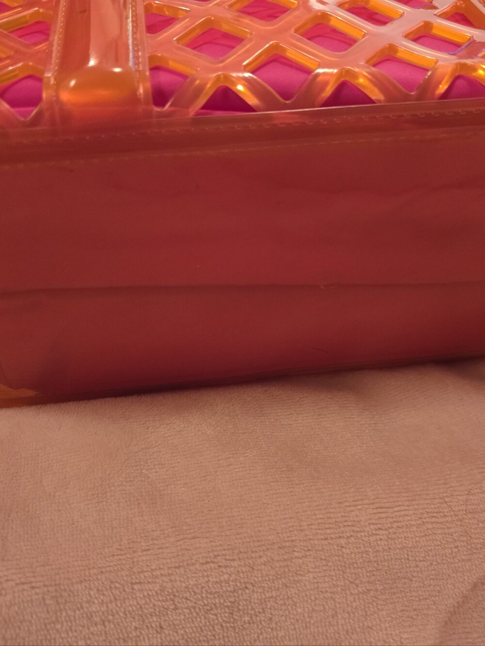 Marc Jacobs Vibrant Orange and Pink Jelly Tote NWT - Picture 12 of 13